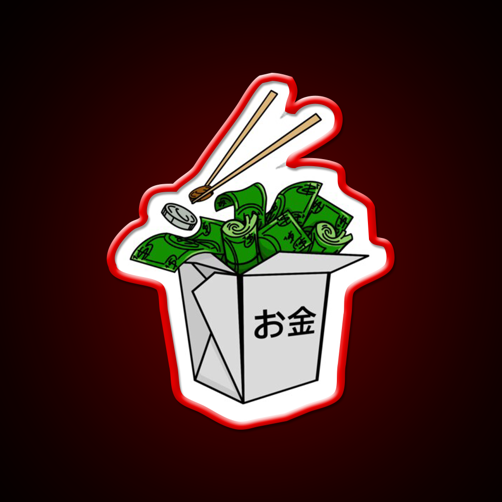 Money Hungry Led Neon Sign Chinese Food Rgb Color