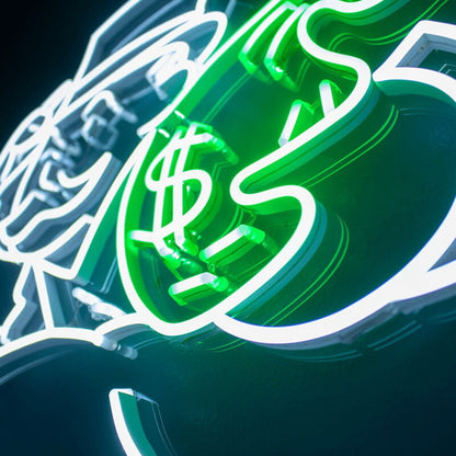 Money Man Led Neon Sign For Wealth And Prosperity Themes | Shineneon