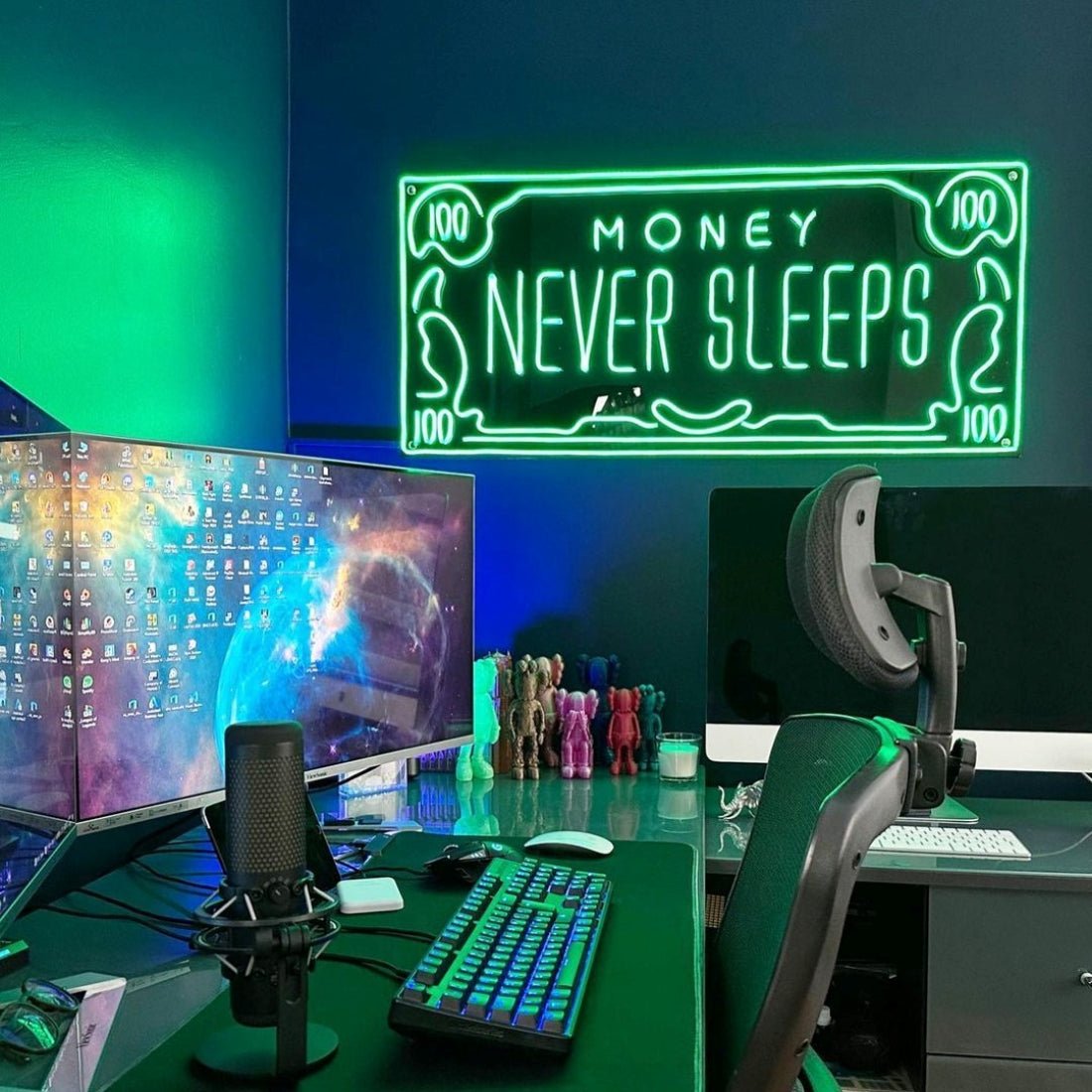 Money Never Sleeps Led Sign Business Neon Sign - Shineneon