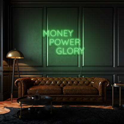 Money Power Glory Custom Led Neon Sign | Shineneon