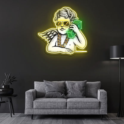Money Talk Led Neon Sign X Acrylic Artwork | Shineneon