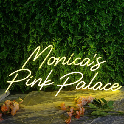 Monicas Pink Palace Led Neon Sign - Shineneon