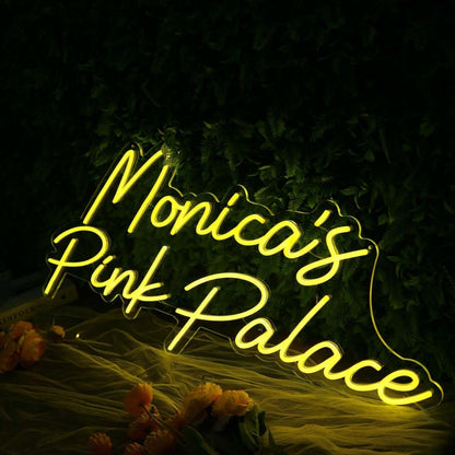 Monicas Pink Palace Led Neon Sign - Shineneon