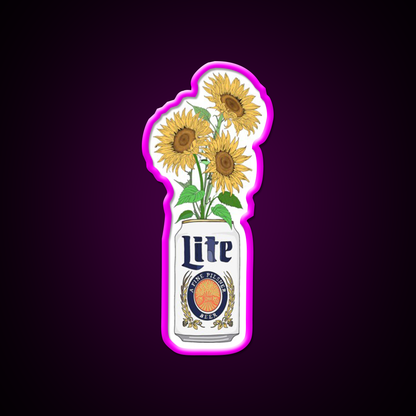 Monilite Beer Bar Decor Led Neon Sign Rgb Color - Neon sign mounted on wall in room