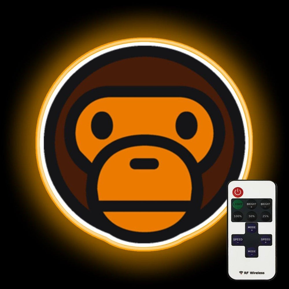 Monkey Bape Neon Sign - Custom LED neon sign front view