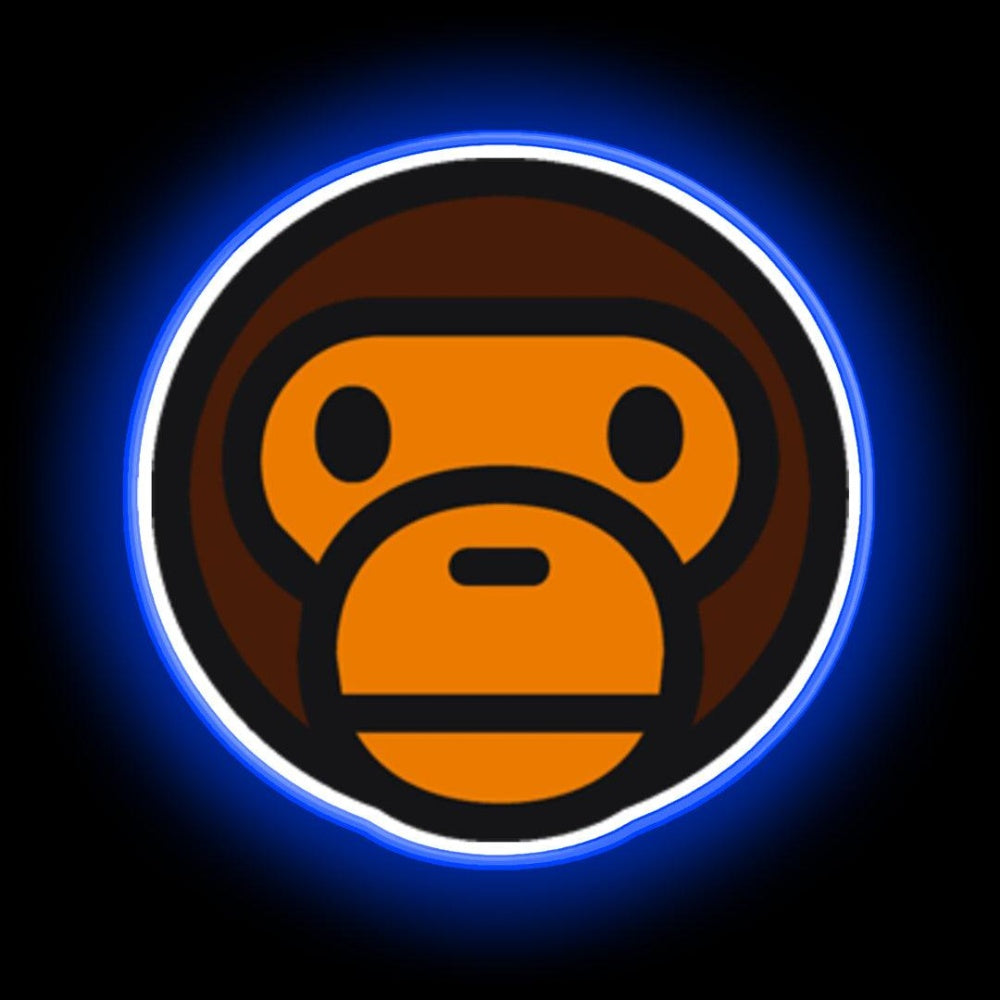 Monkey Bape Neon Sign - LED neon sign close-up detail