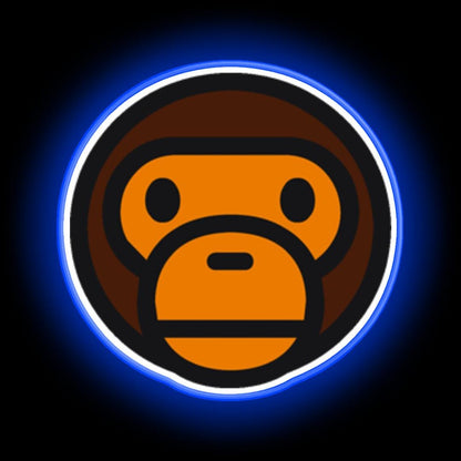Monkey Bape Neon Sign - LED neon sign close-up detail