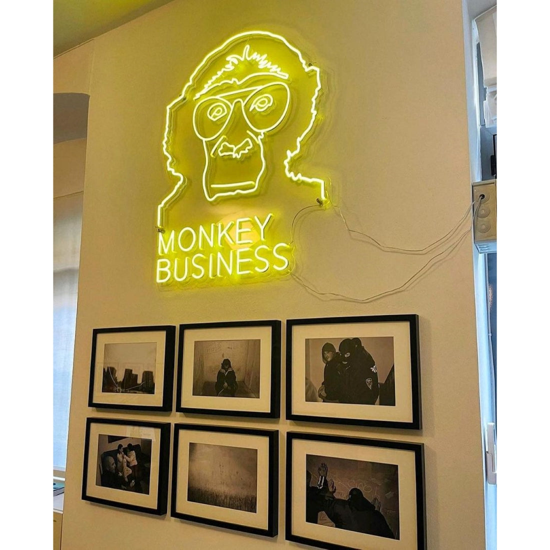 Monkey Business Led Sign Business Neon Sign