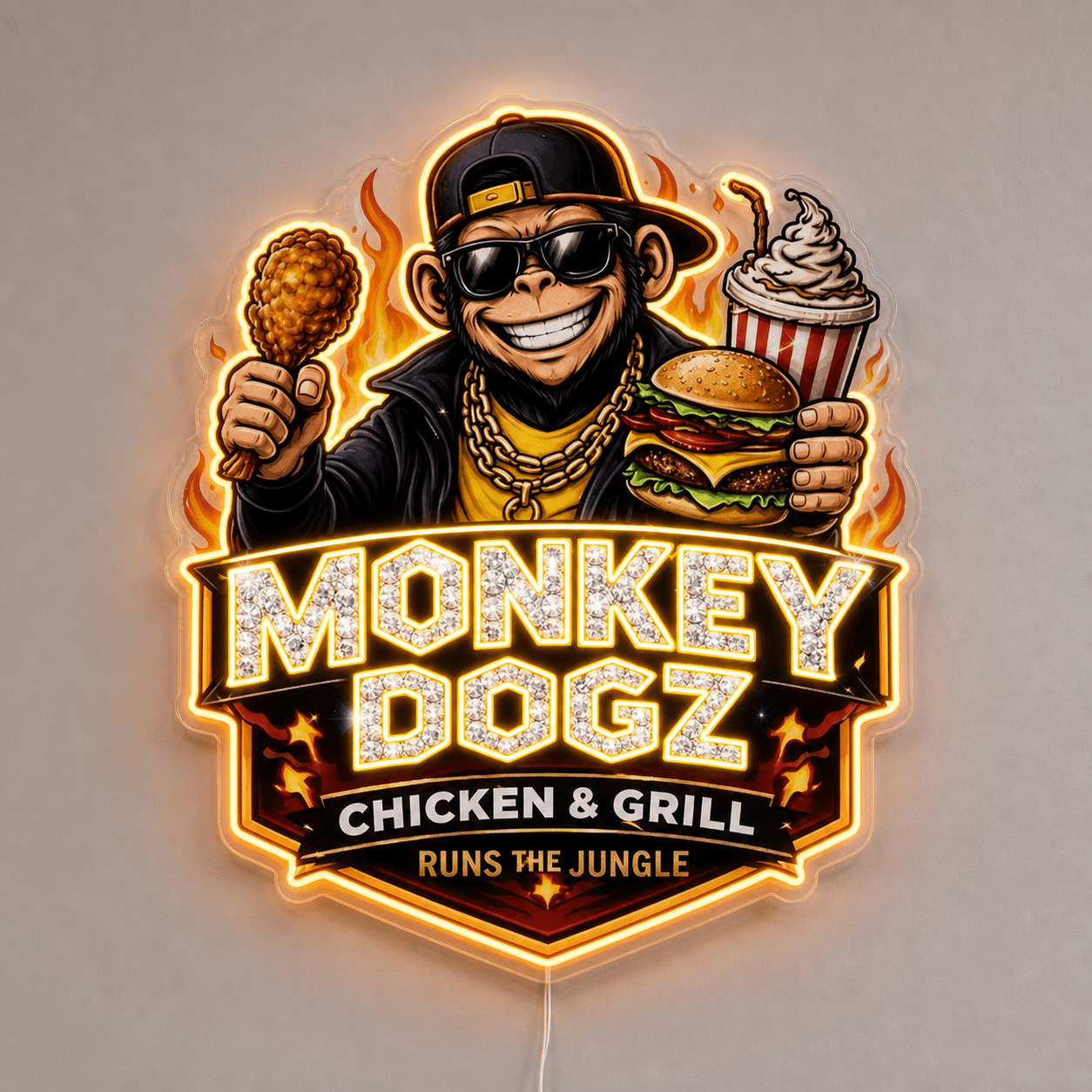 Monkey Dogz Custom LED Neon Sign - Shineneon