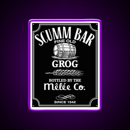 Monkey Island Scumm Bar Grog Gadgets Whiskey Drink Bar Led Neon Sign Rgb Color
