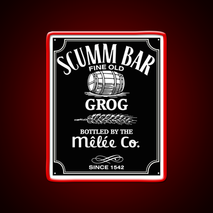 Monkey Island Scumm Bar Grog Gadgets Whiskey Drink Bar Led Neon Sign Rgb Color