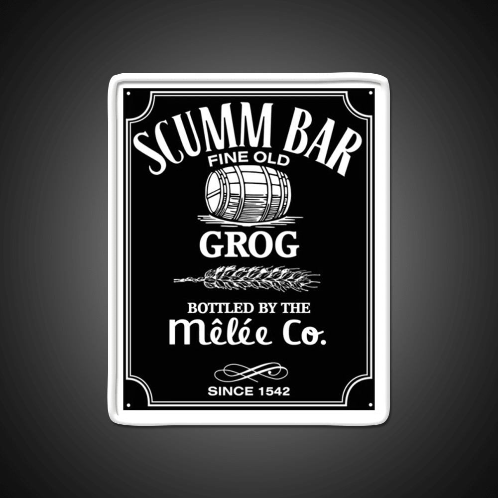 Monkey Island Scumm Bar Grog Gadgets Whiskey Drink Bar Led Neon Sign Rgb Color - Shineneon