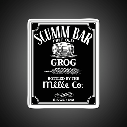 Monkey Island Scumm Bar Grog Gadgets Whiskey Drink Bar Led Neon Sign Rgb Color - Shineneon
