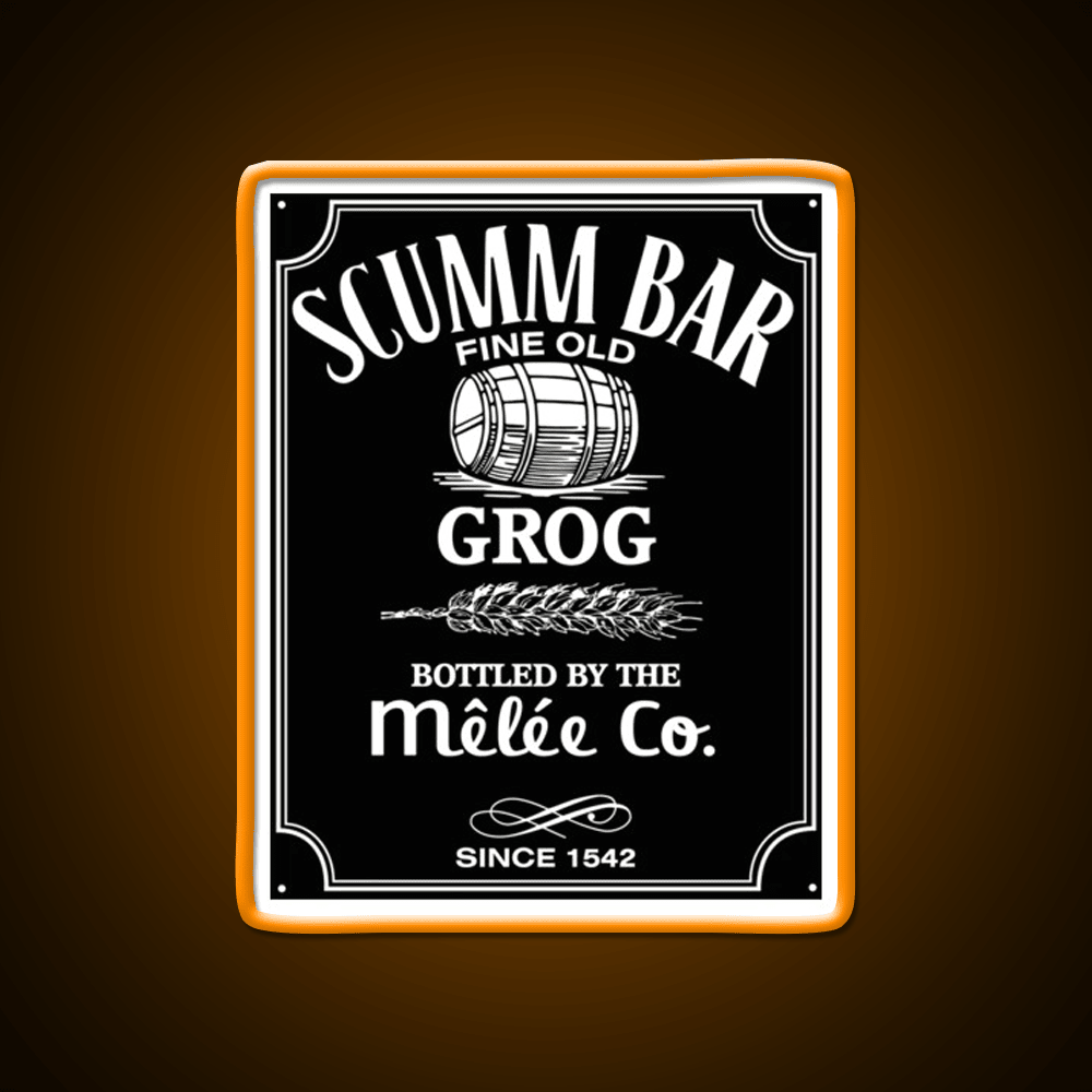 Monkey Island Scumm Bar Grog Gadgets Whiskey Drink Bar Led Neon Sign Rgb Color - Shineneon