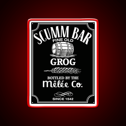 Monkey Island Scumm Bar Grog Gadgets Whiskey Drink Bar Led Neon Sign Rgb Color - Shineneon