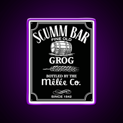 Monkey Island Scumm Bar Grog Gadgets Whiskey Drink Bar Led Neon Sign Rgb Color - Shineneon