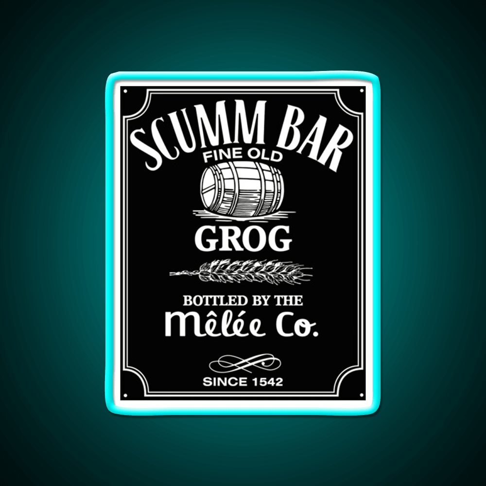Monkey Island Scumm Bar Grog Gadgets Whiskey Drink Bar Led Neon Sign Rgb Color - Shineneon
