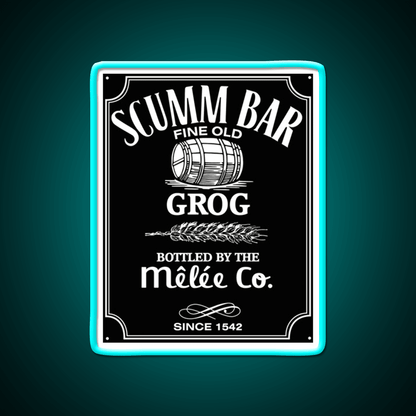 Monkey Island Scumm Bar Grog Gadgets Whiskey Drink Bar Led Neon Sign Rgb Color - Shineneon