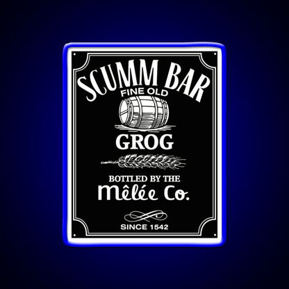 Monkey Island Scumm Bar Grog Gadgets Whiskey Drink Bar Led Neon Sign Rgb Color - Shineneon