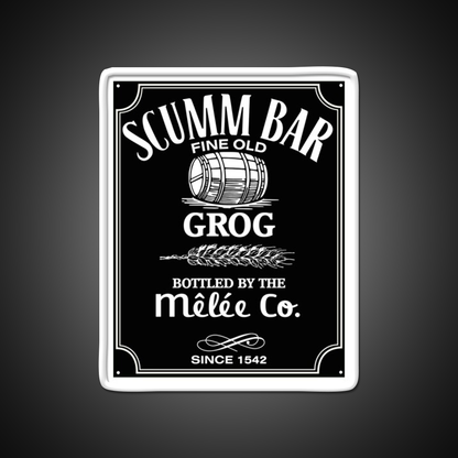 Monkey Island Scumm Bar Grog Gadgets Whiskey Drink Bar Led Neon Sign Rgb Color