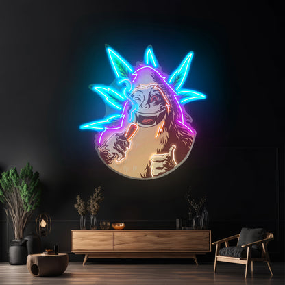 Monkey On Drugs Led Neon Sign Light Custom Led Signs