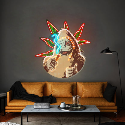 Monkey On Drugs Led Neon Sign Light Custom Led Signs