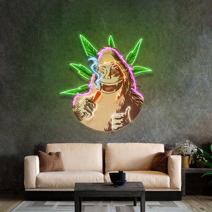 Monkey On Drugs Led Neon Sign Light Pop Art - Shineneon