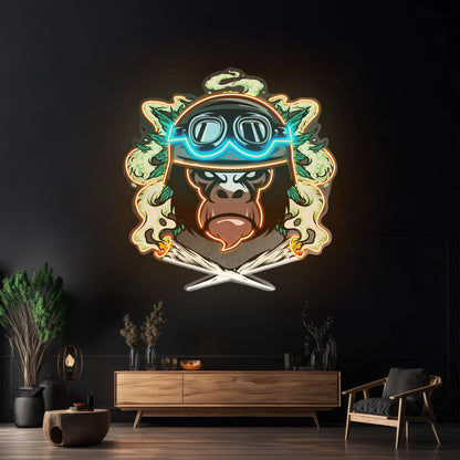 Monkey Soldier Led Neon Sign Light Custom Led Signs - Shineneon