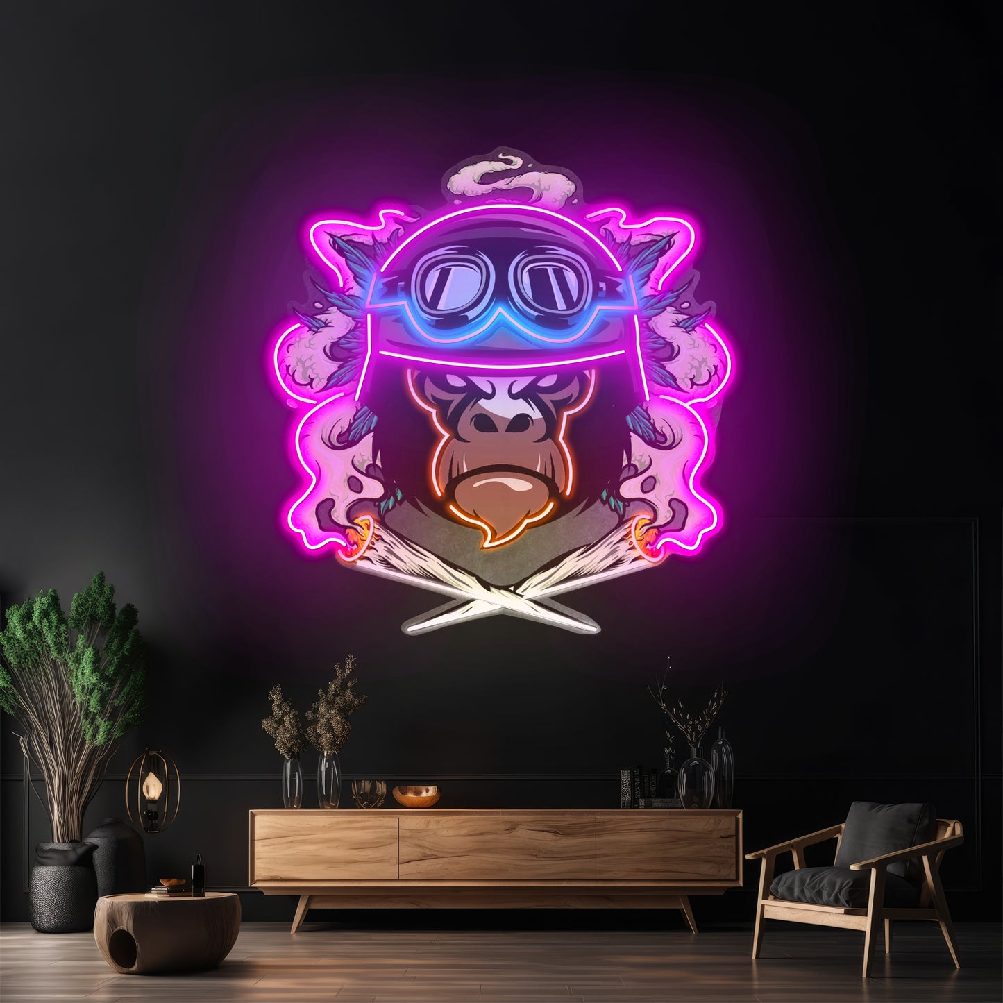 Monkey Soldier Led Neon Sign Light Custom Led Signs