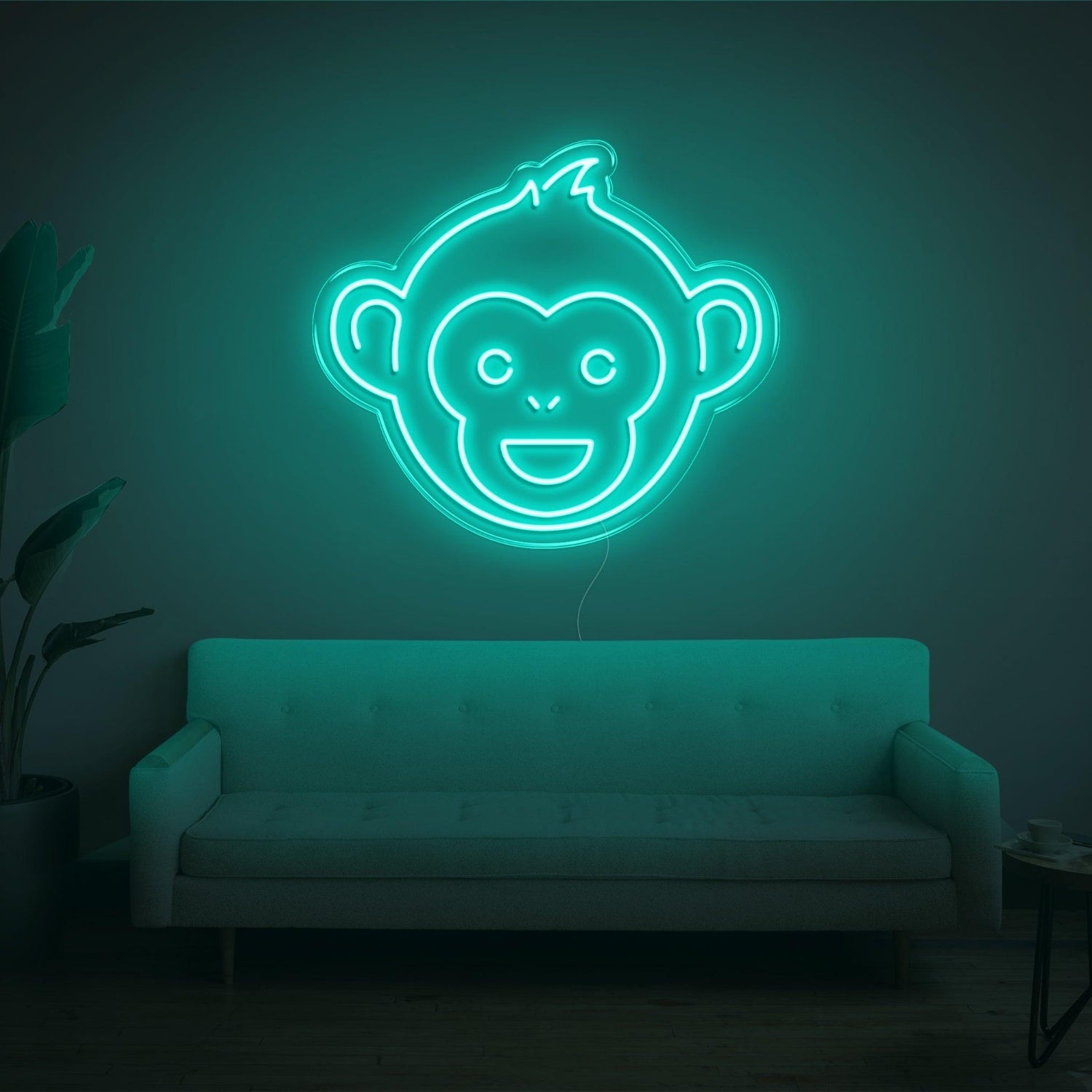Monkey V2 Purple Cartoon Led Neon Sign For Living Room Kids Room Decor | Shineneon