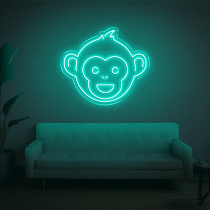 Monkey V2 Purple Cartoon Led Neon Sign For Living Room Kids Room Decor | Shineneon