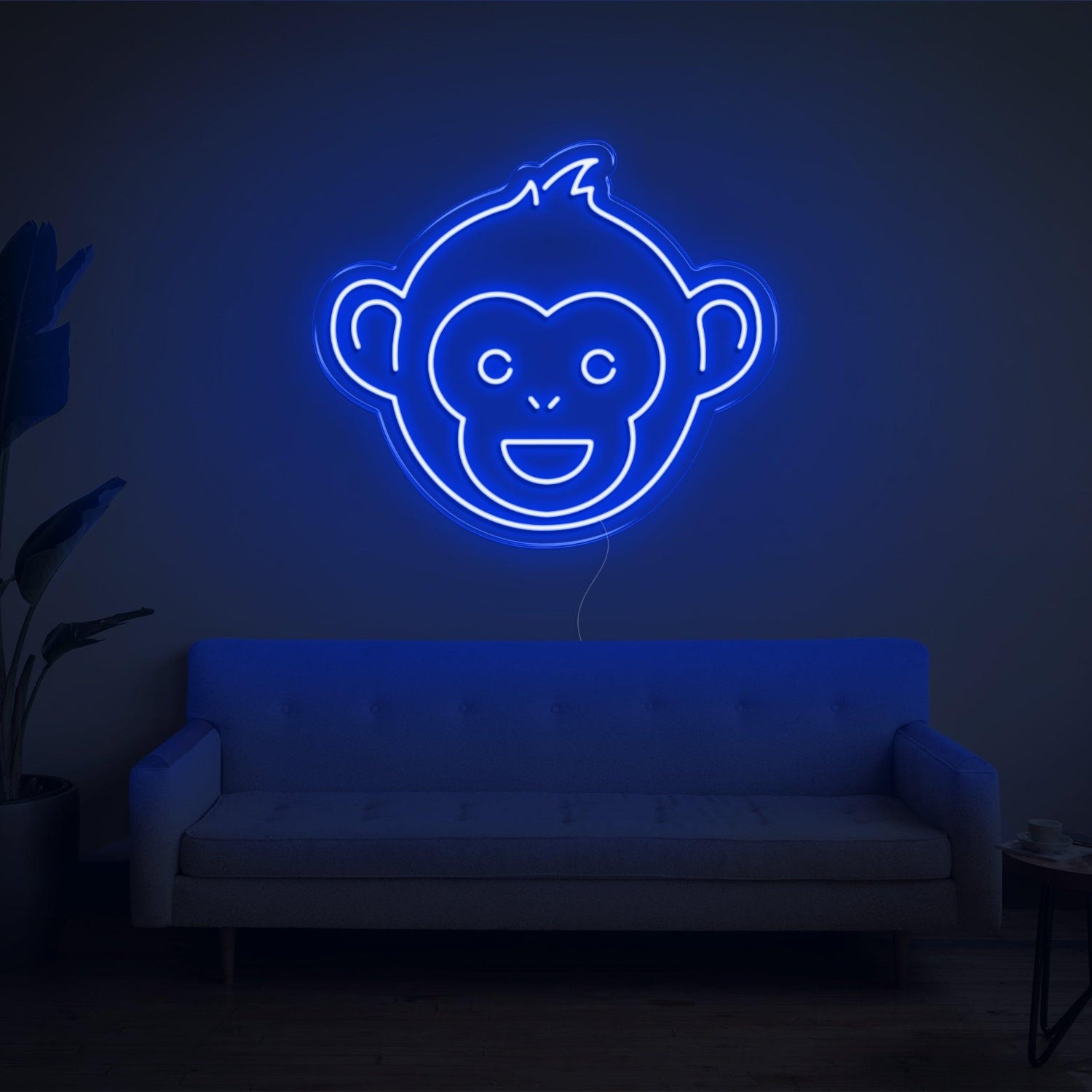 Monkey V2 Purple Cartoon Led Neon Sign For Living Room Kids Room Decor | Shineneon