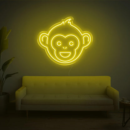Monkey V2 Purple Cartoon Led Neon Sign For Living Room Kids Room Decor | Shineneon