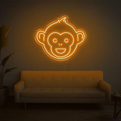 Monkey V2 Purple Cartoon Led Neon Sign For Living Room Kids Room Decor | Shineneon