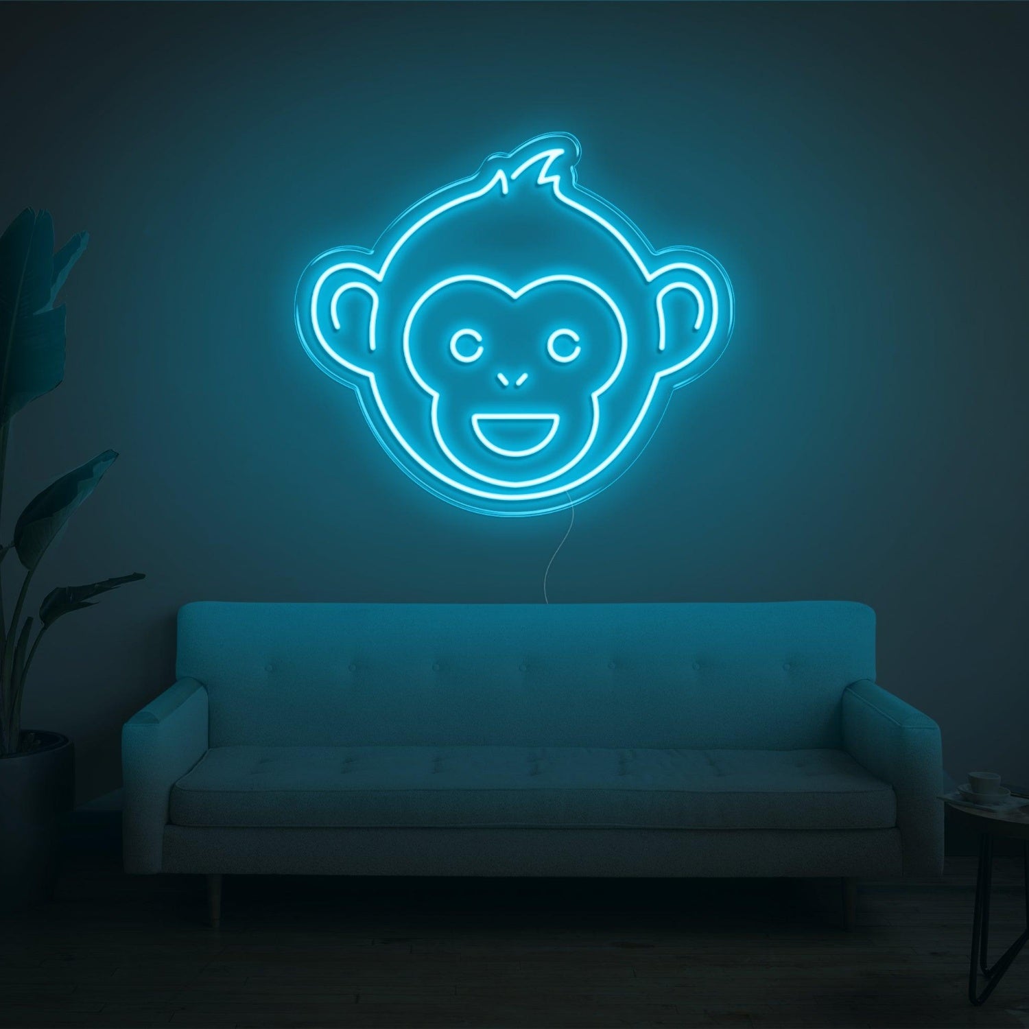 Monkey V2 Purple Cartoon Led Neon Sign For Living Room Kids Room Decor | Shineneon