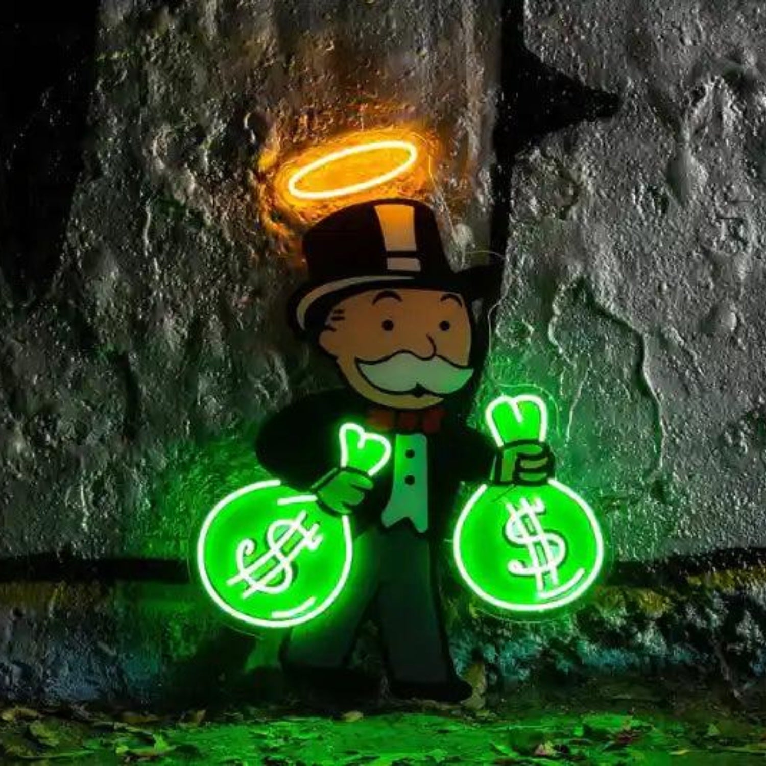 Monopoly Advance To Go Green Orange LED Neon Sign for Outdoor Business | Shineneon