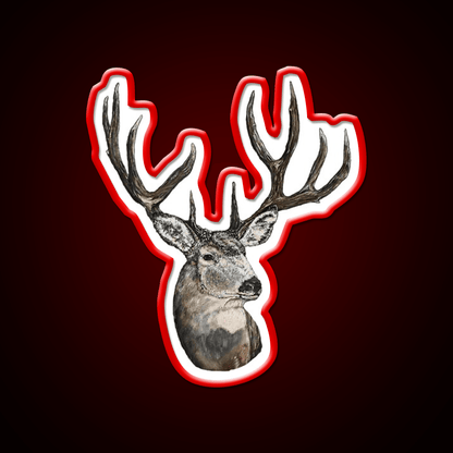 Monster Mule Deer Buck Fast Food Led Neon Sign For Burger Place Rgb Color - Shineneon