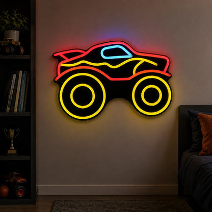 Monster Truck Vintage LED Neon Sign - Shineneon