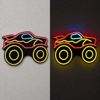 Monster Truck Vintage LED Neon Sign - Shineneon