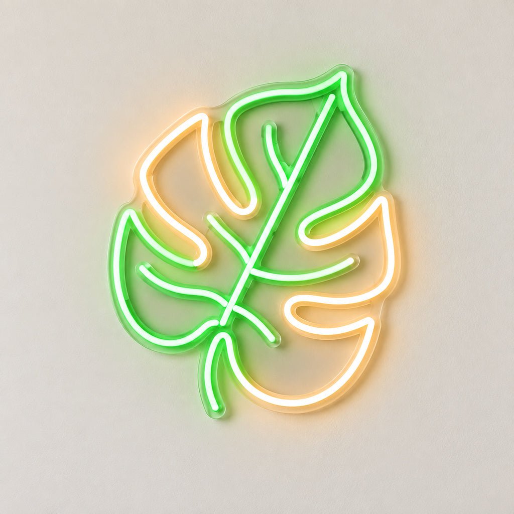 Monstera Leaf Green LED Neon Sign - Shineneon
