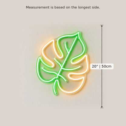 Monstera Leaf Green LED Neon Sign - Shineneon