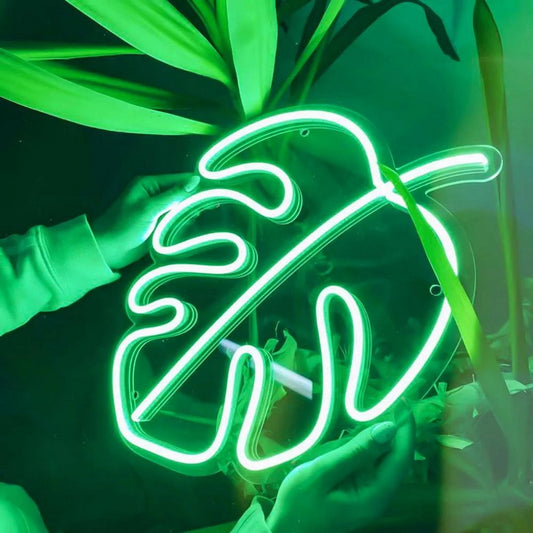 Monstera Leaf Led Sign Business Neon Sign