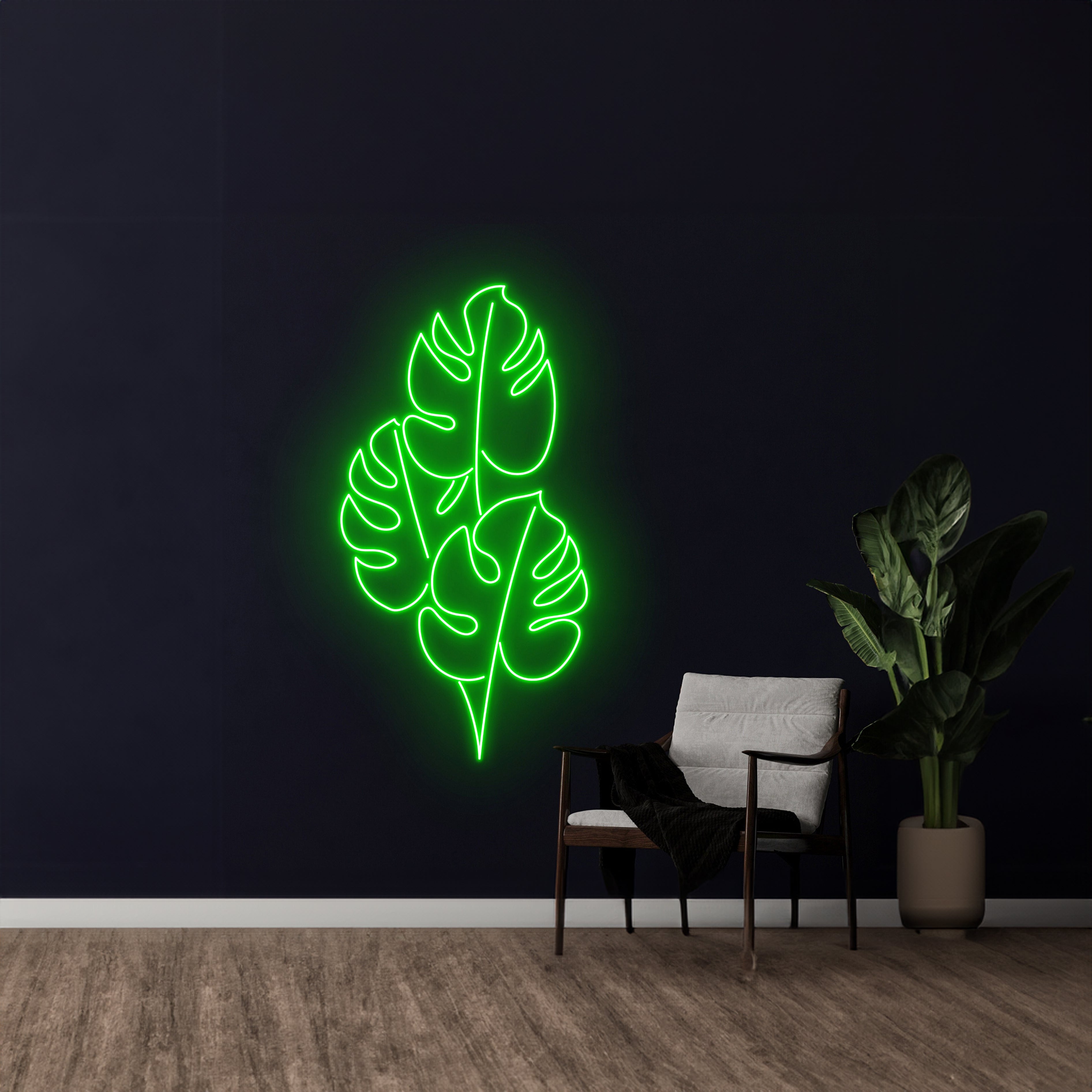 Monstera Leaf Neon Light Eco Leaf Led Sign | Shineneon