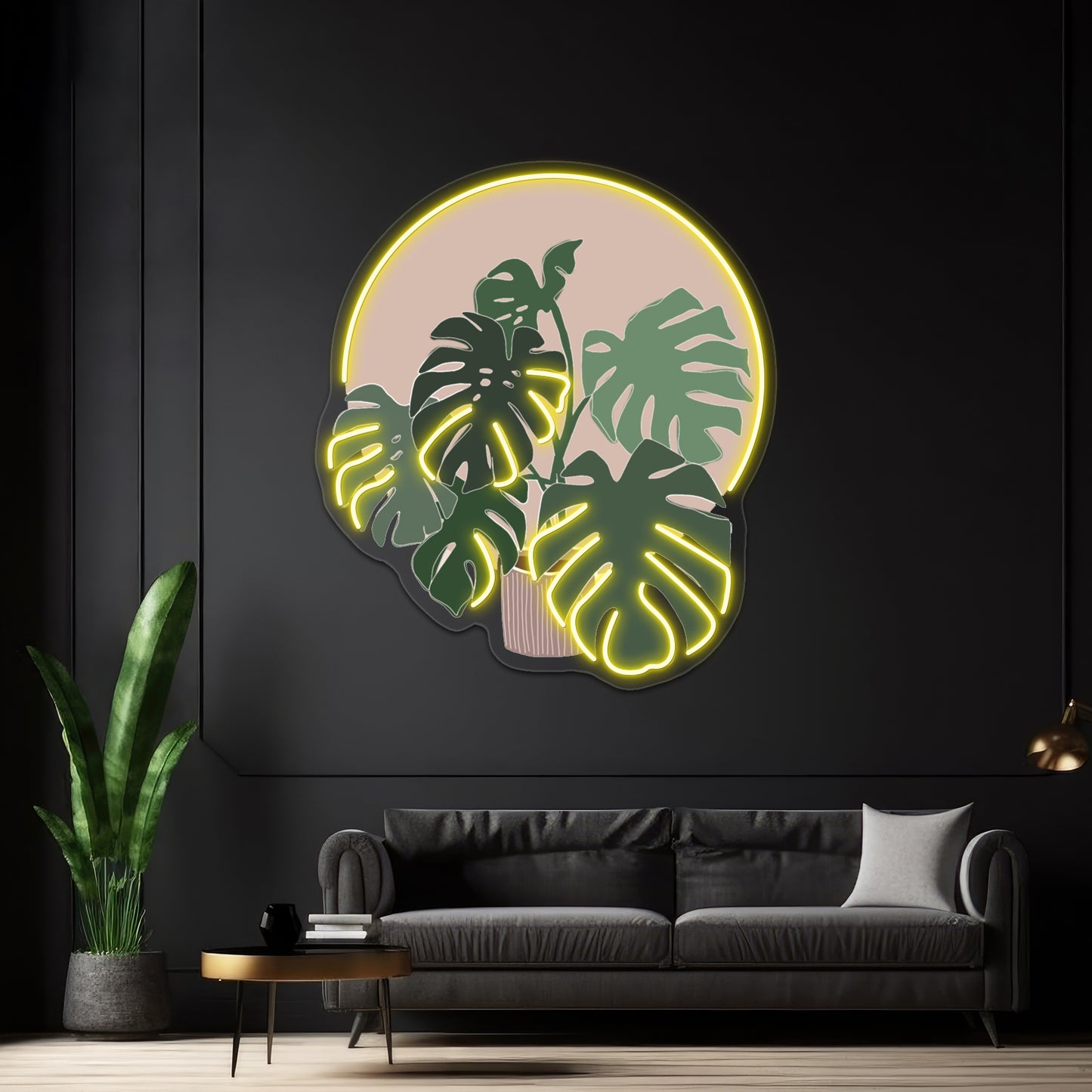 Monstera Plant Wall Artwork Neon Signs