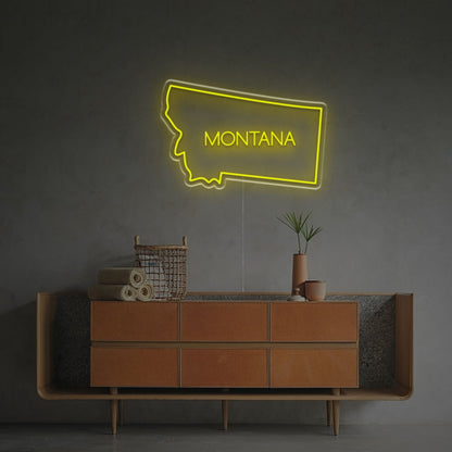 Montana State Outline Led Neon Sign Home Decor | Shineneon