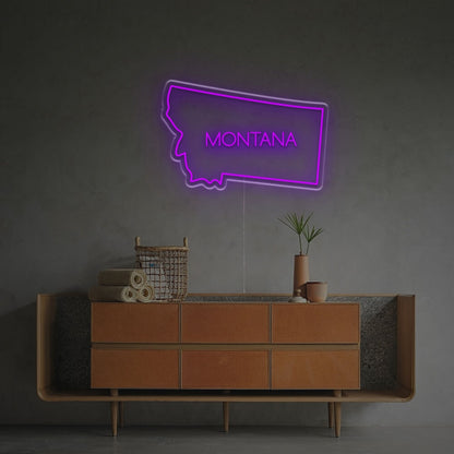 Montana State Outline Led Neon Sign Home Decor | Shineneon