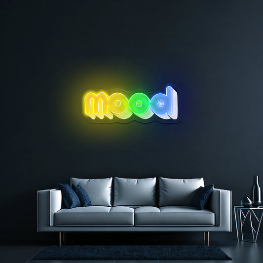 Mood Artwork Pink Neon Sign