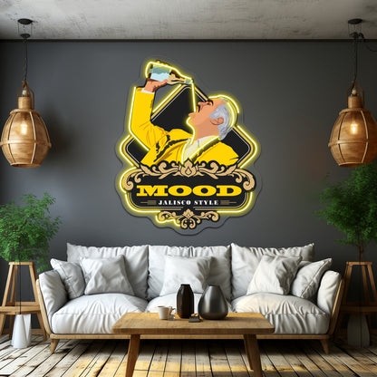 Mood Vicente Fernandez Artwork Neon Wall Signs