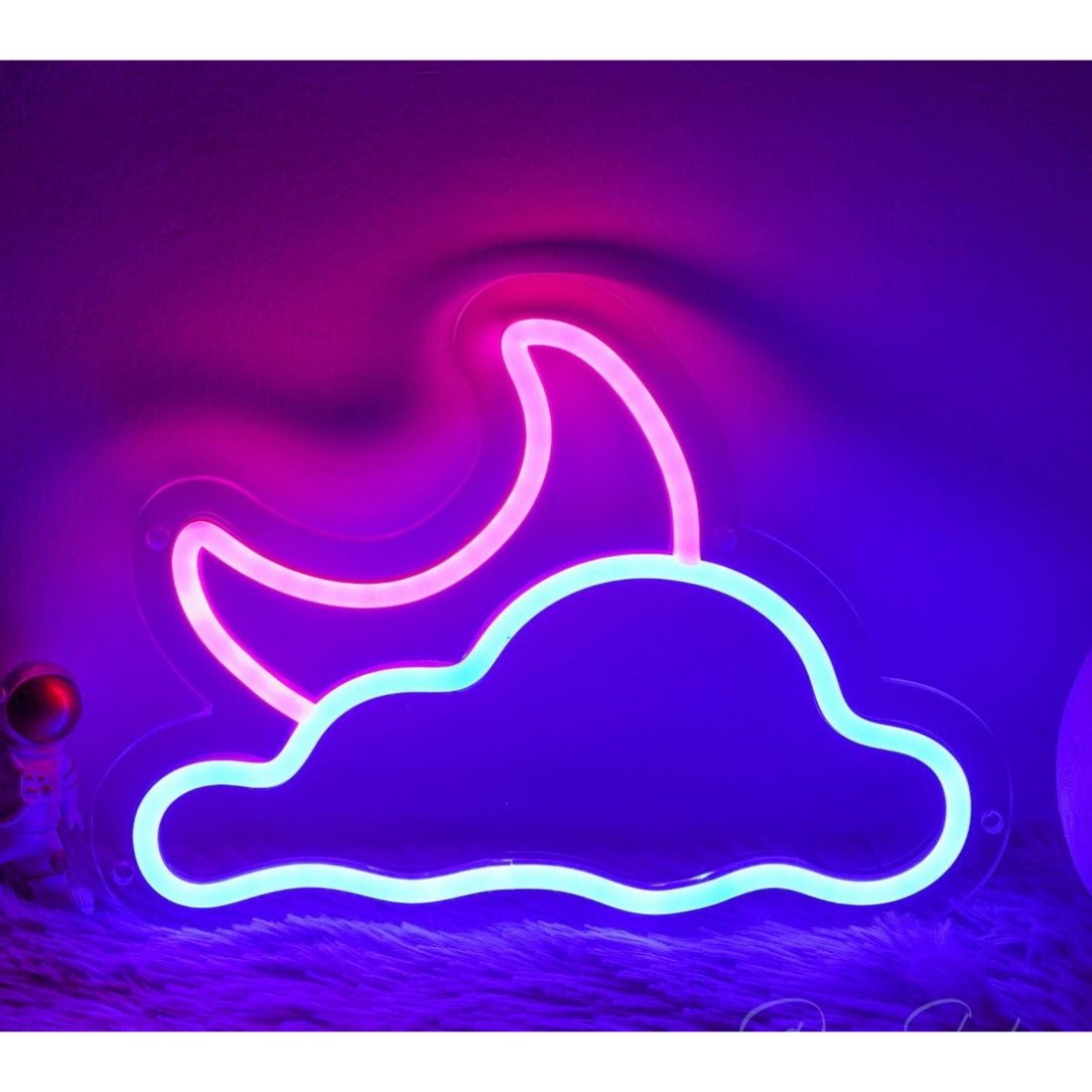 Moon And Cloud Led Sign Business Neon Sign - Shineneon