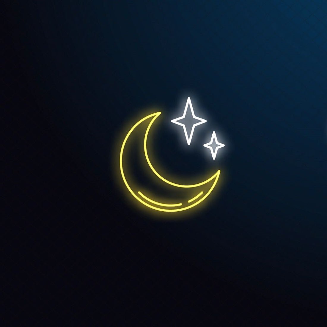 Moon And Stars Neon Art Led Sign Business Neon Sign - Shineneon